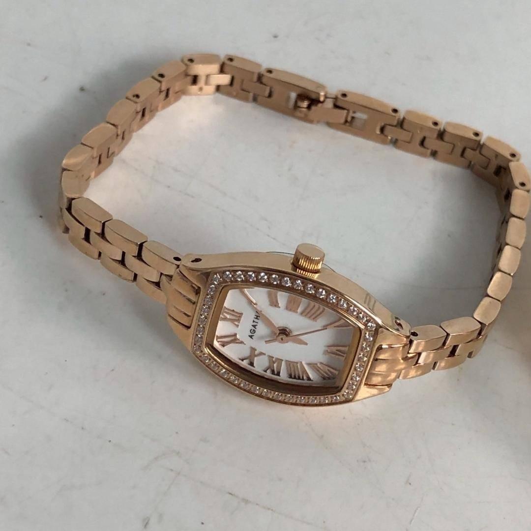 AGATHA PARIS アガタ レディース腕時計 3本セット ローズゴールド
