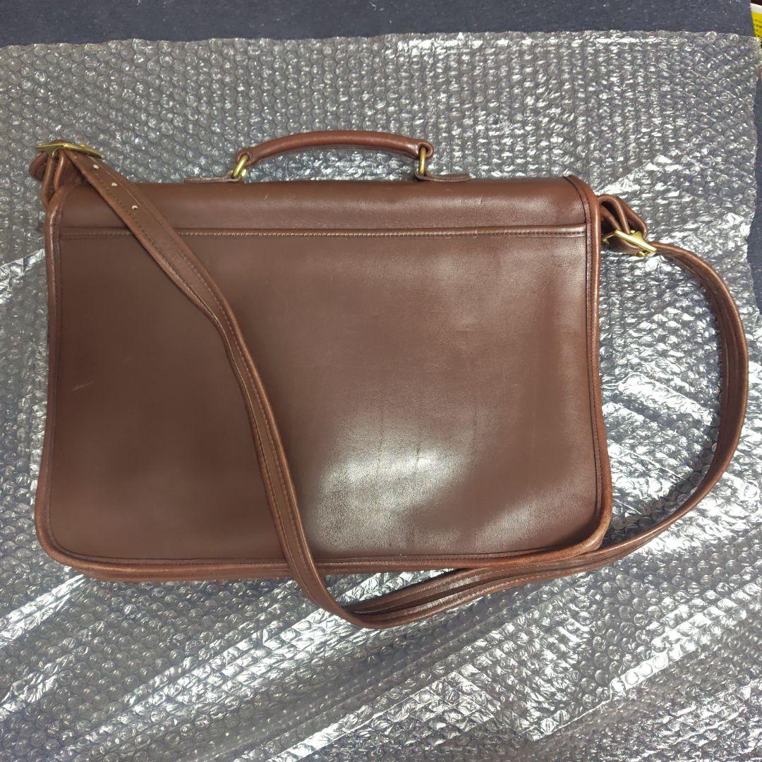 オールドコーチ　ブラウンレザー ショルダーバッグ