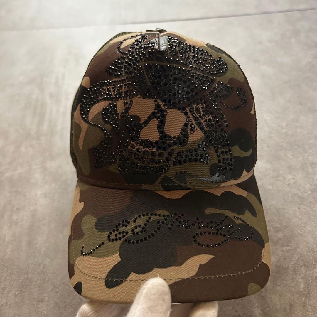 帽子 ed hardy grunge mesh cap y2k camouflage