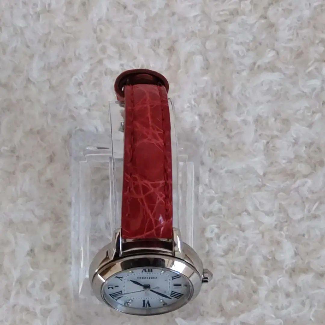 稼働 SEIKO ルキア レディース 腕時計 電波ソーラー 1Pダイヤ チタン