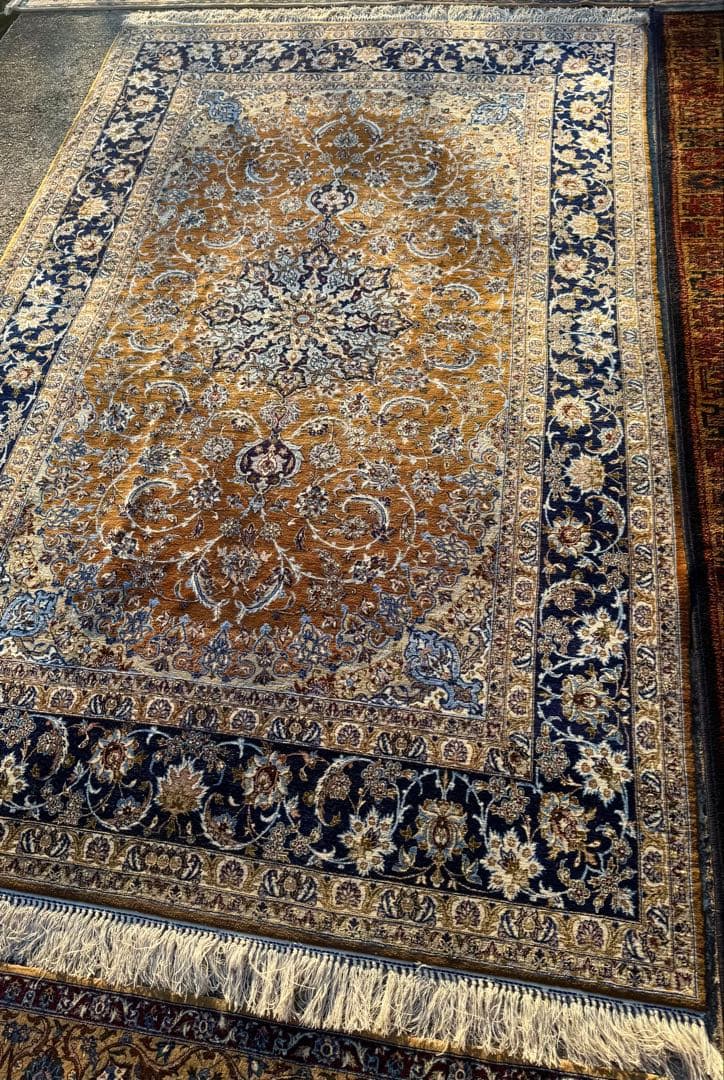 イラン 高級ペルシャ絨毯 大判248×155cm 手織り シルクウール