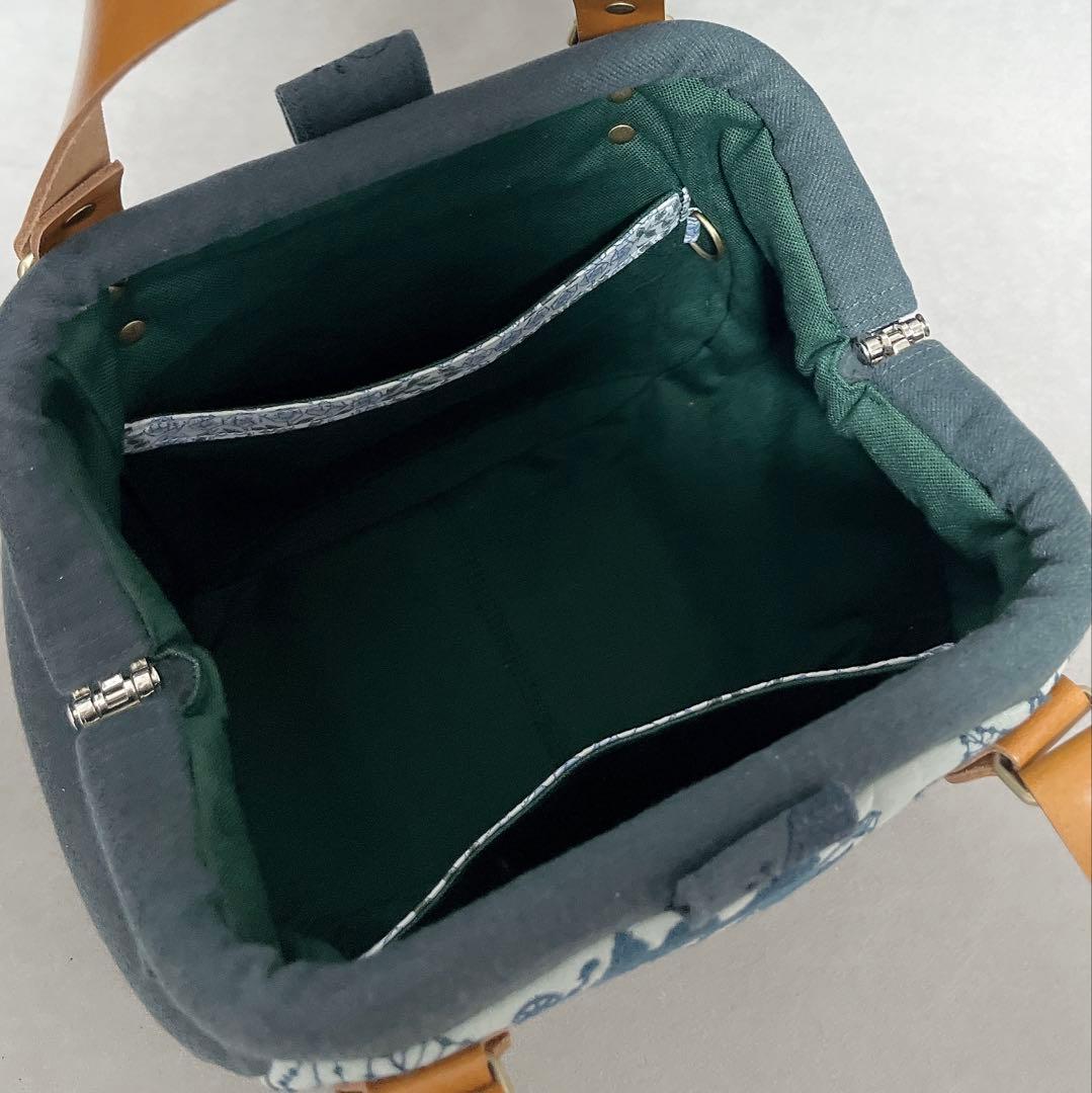 ハンドメイド　ミナペルホネン　まぁるいBANEGUCHIバッグ⑅︎◡̈︎*