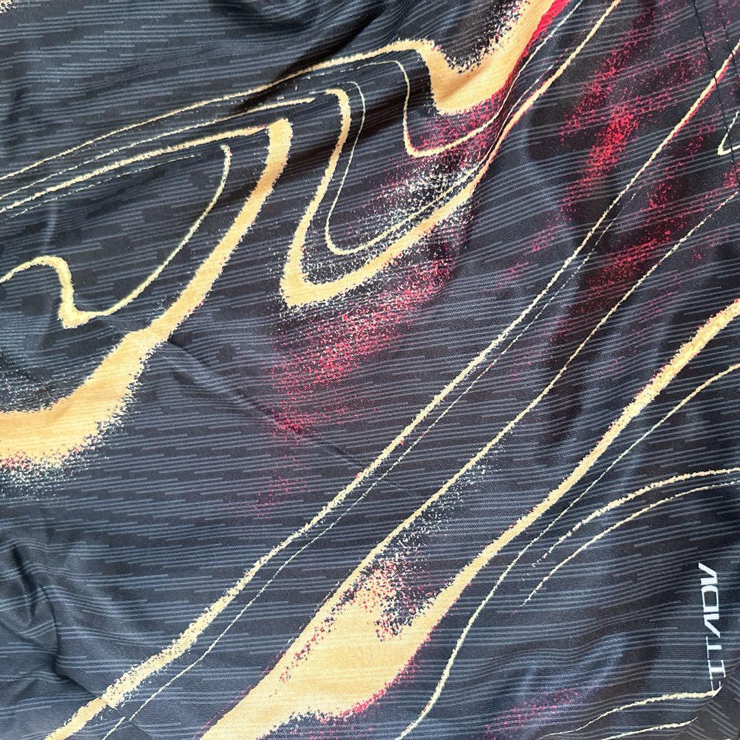 平成ギャル y2k リメイク古着 キャミソール ブラック ゴールド マーブル