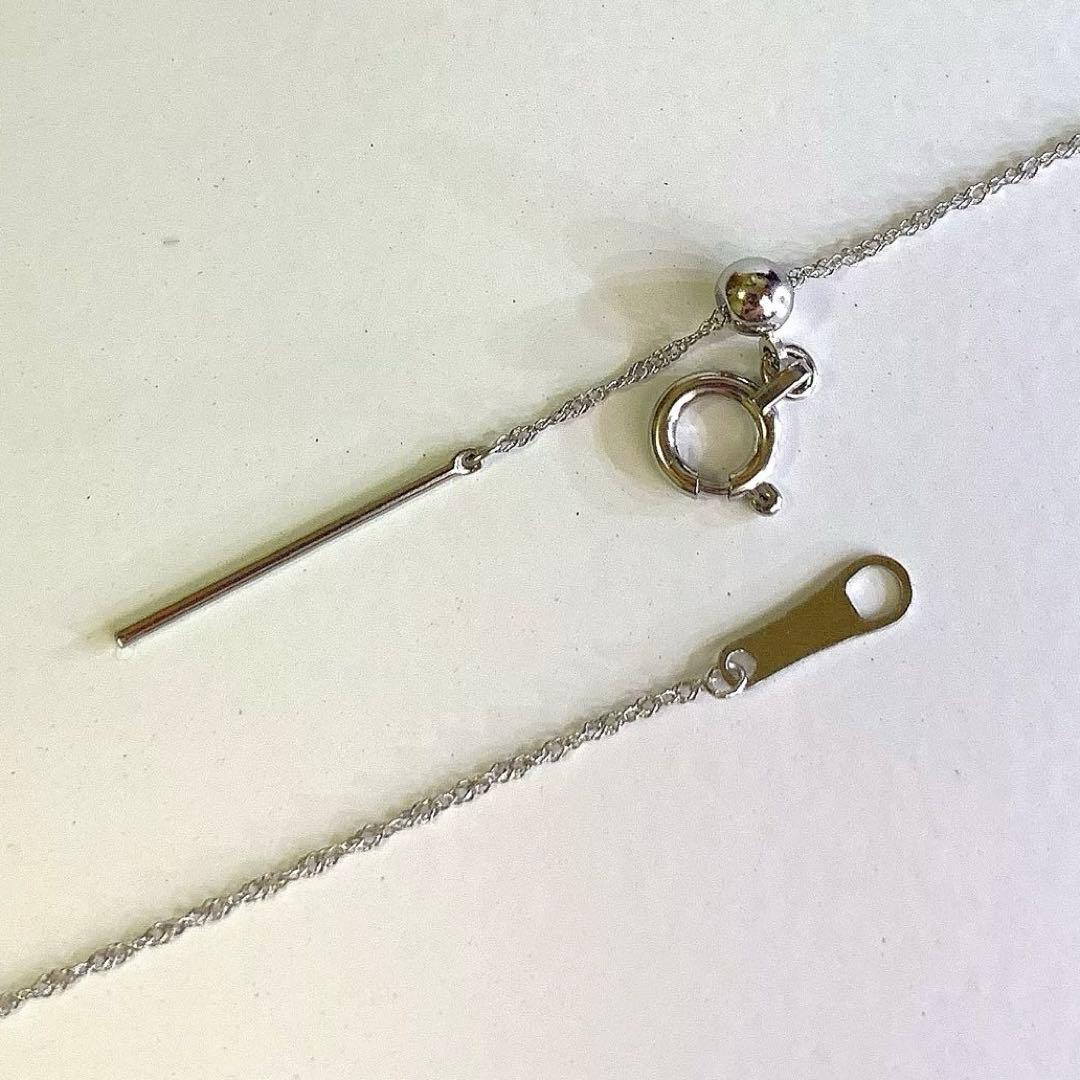 未使用☆Pt950 スクリューチェーンネックレス 日本製 プラチナ 白金 白銀色