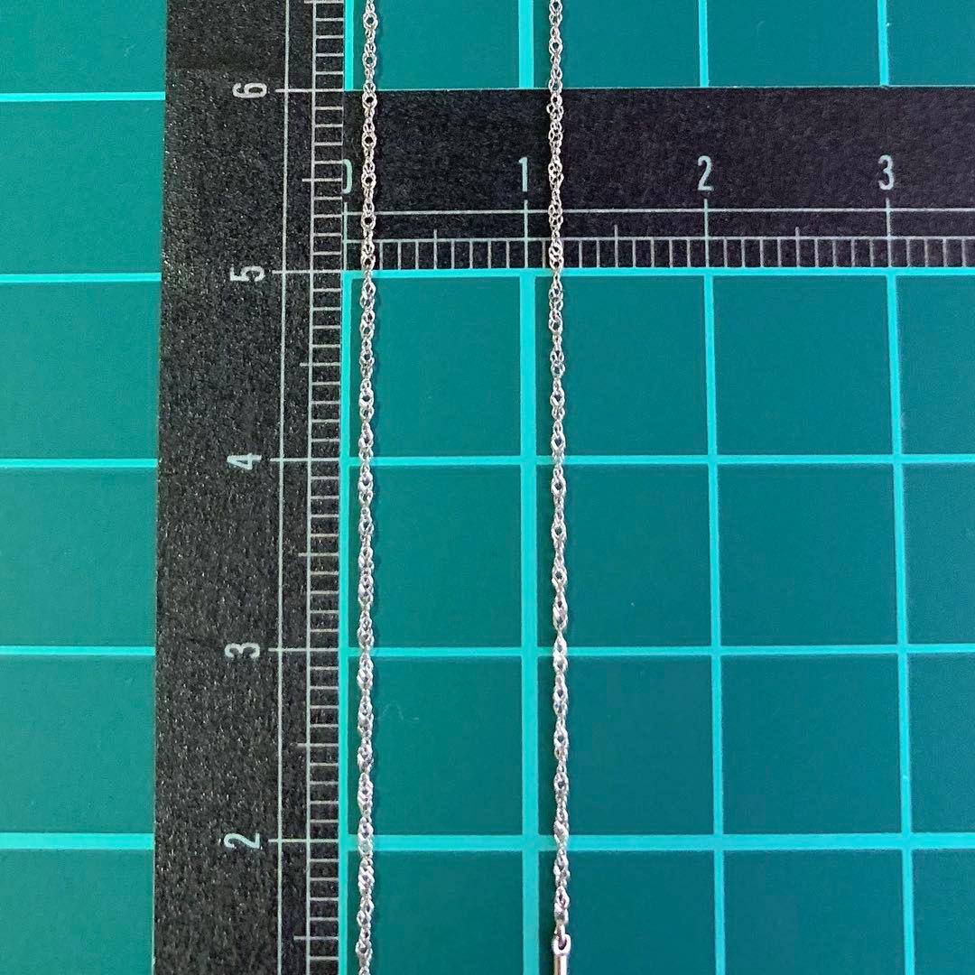 未使用☆Pt950 スクリューチェーンネックレス 日本製 プラチナ 白金 白銀色