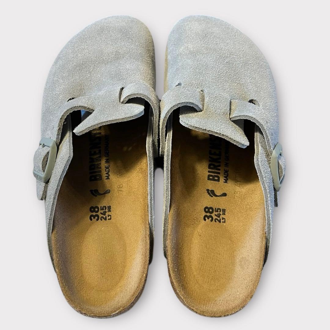 misa様【極美品】BIRKENSTOCK Boston グレー　スエード