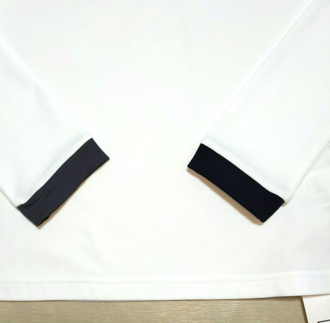 再再再値下新品　ランバンスポール　モックネックL　白　定価19800円　裏微起毛