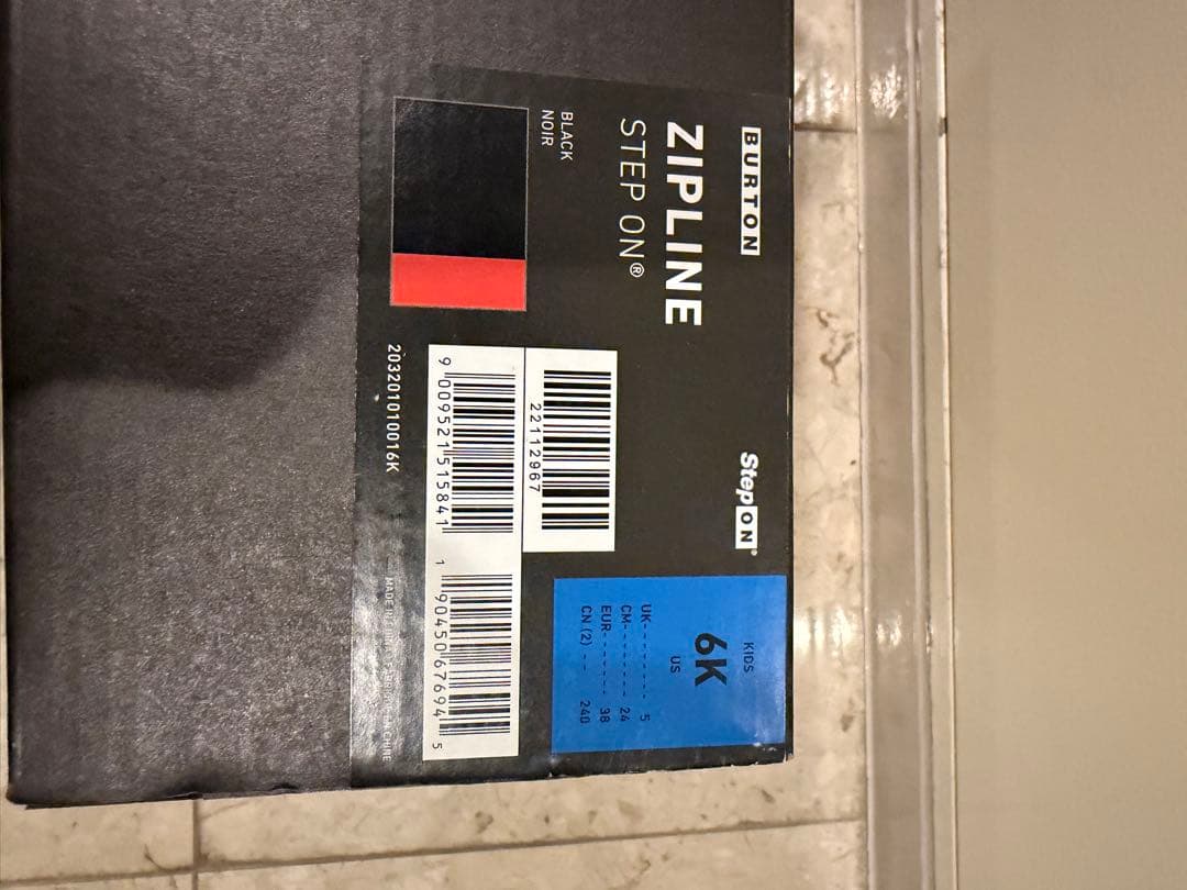 Burton Step On スノーボードブーツ キッズZipline 24cm