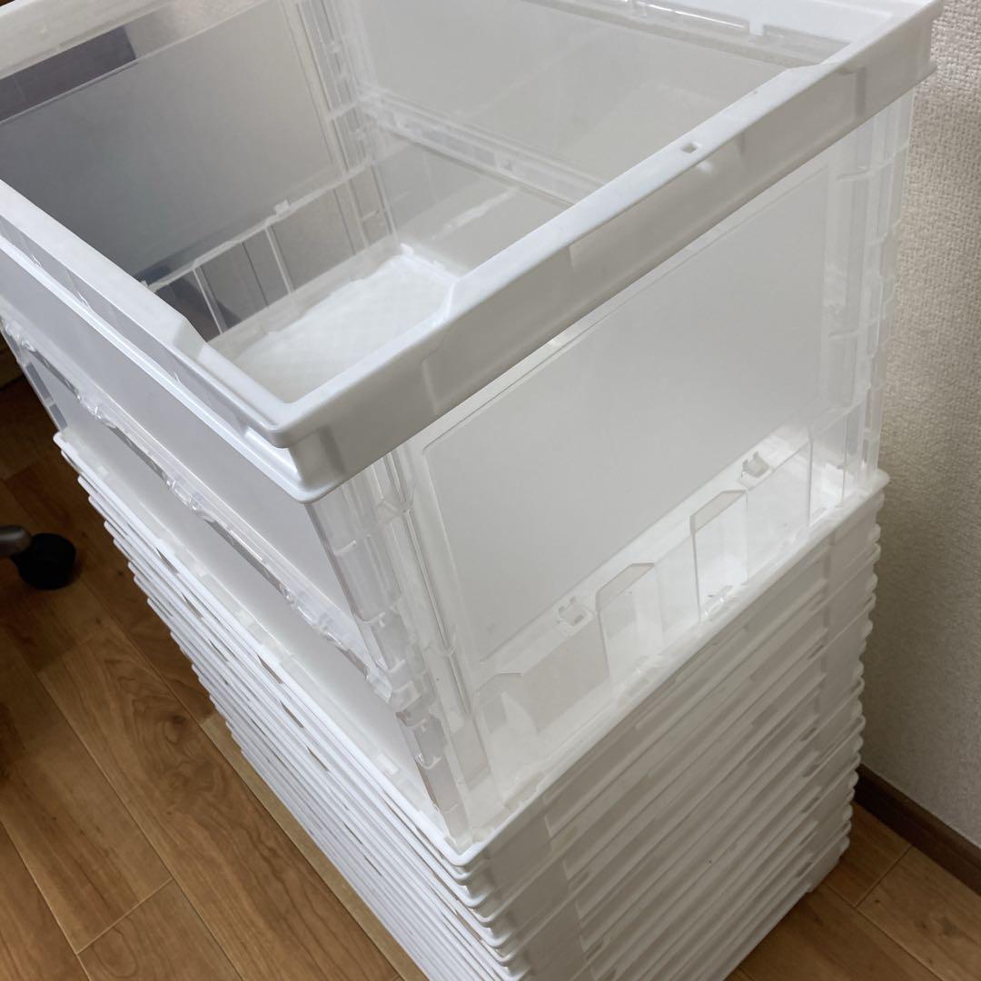 アスクル 「現場のチカラ」 ペタンコO-50B 50L ホワイト 10個セット