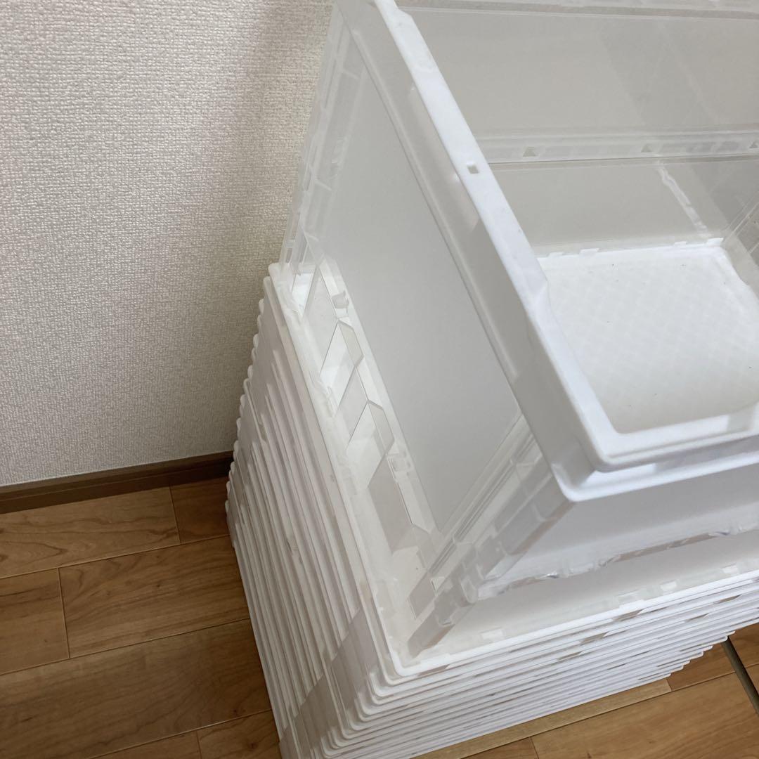 アスクル 「現場のチカラ」 ペタンコO-50B 50L ホワイト 10個セット