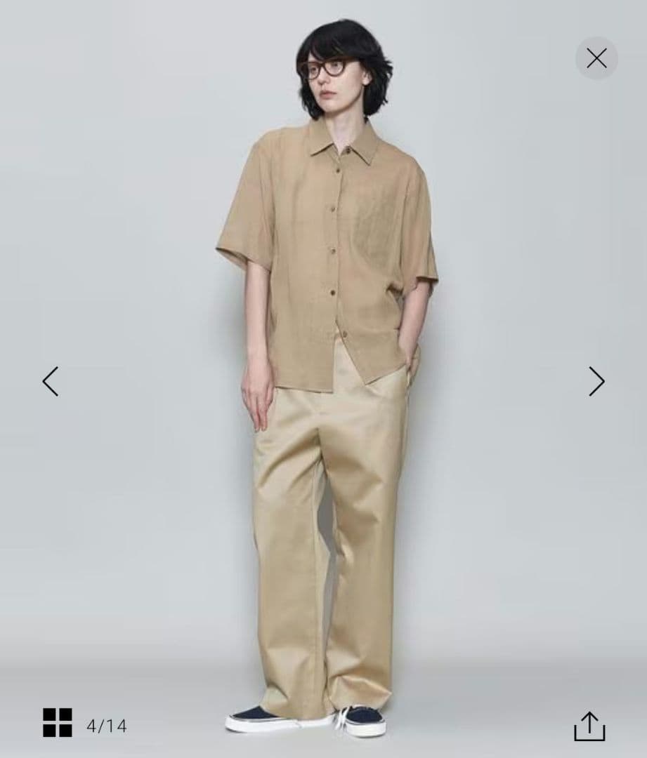 【限定価格】＜6(ROKU)＞コットン チノ パンツ