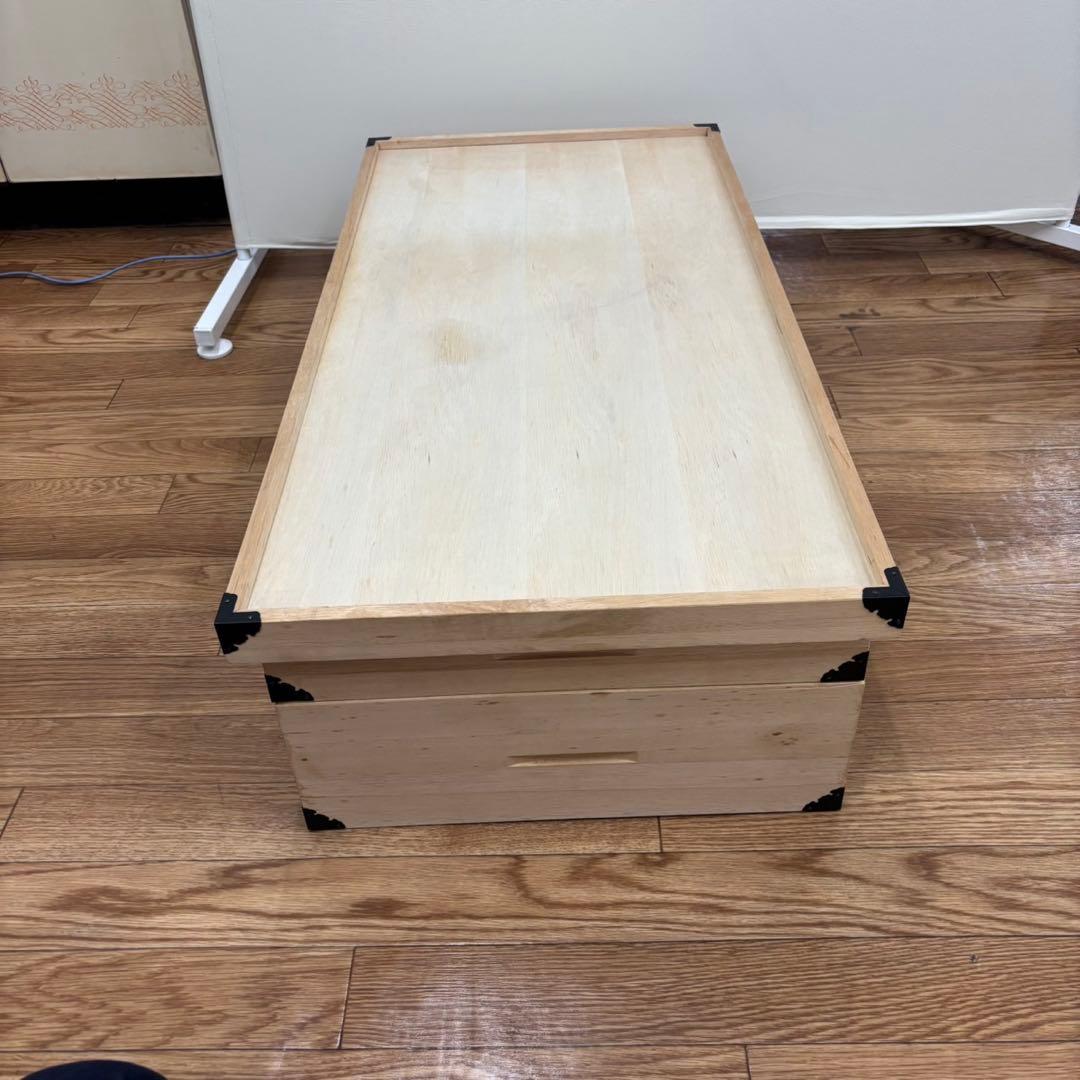 【良品】桐 衣装ケース 2段×2コ スタッキング可能