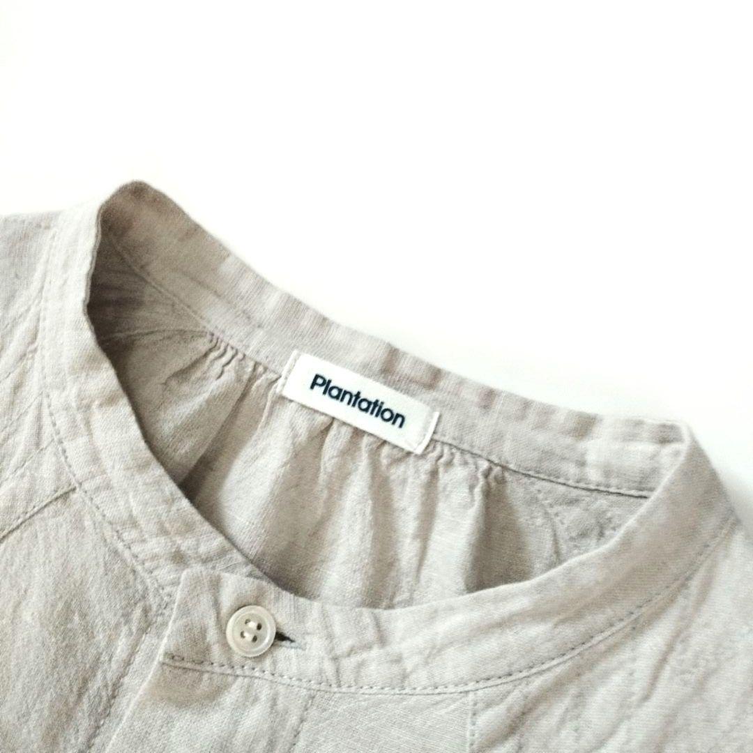 Plantation✨️コットンリネン ワイドシャツ 製品洗い