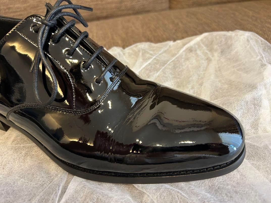 n*s様 エナメルシューズ サイズ7 新郎 革靴 トリートドレッシング