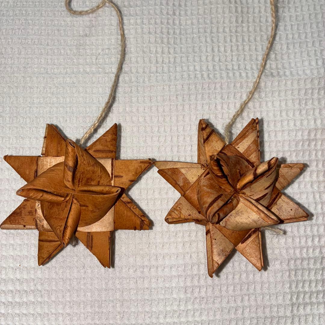 クリスマスオーナメント　金の星（大） アルビンプライスラー 白樺 イッタラ