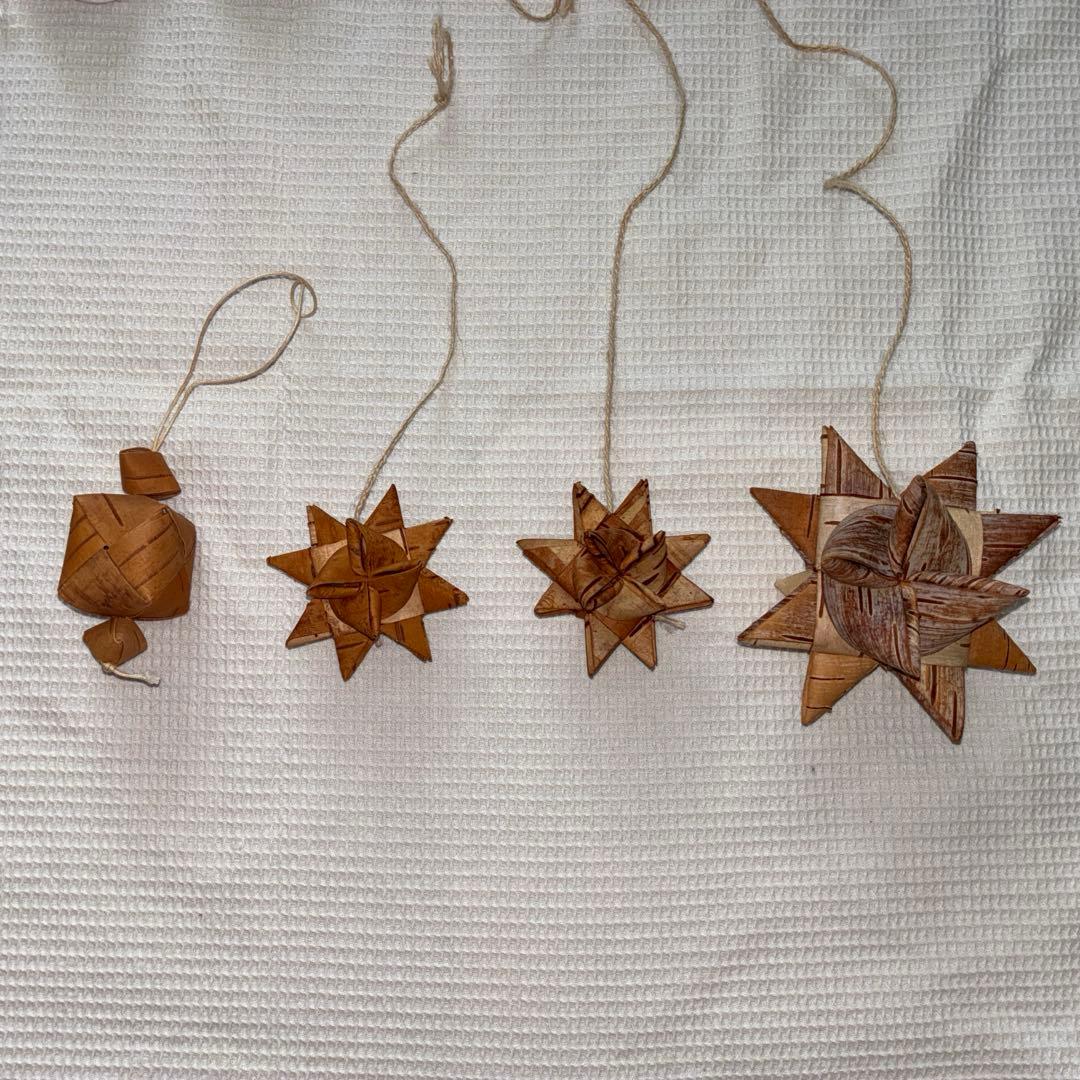 クリスマスオーナメント　金の星（大） アルビンプライスラー 白樺 イッタラ