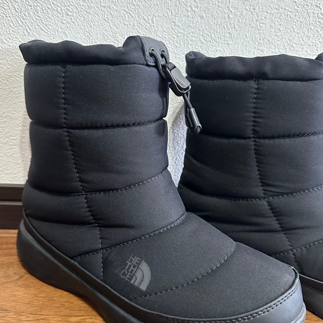 【美品】ノースフェイス ヌプシ スノーブーツ ブーティ 23㎝ 黒　ブラック