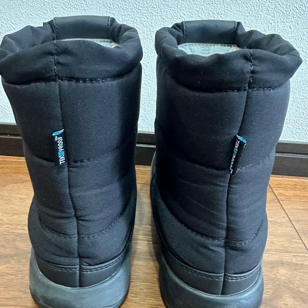 【美品】ノースフェイス ヌプシ スノーブーツ ブーティ 23㎝ 黒　ブラック