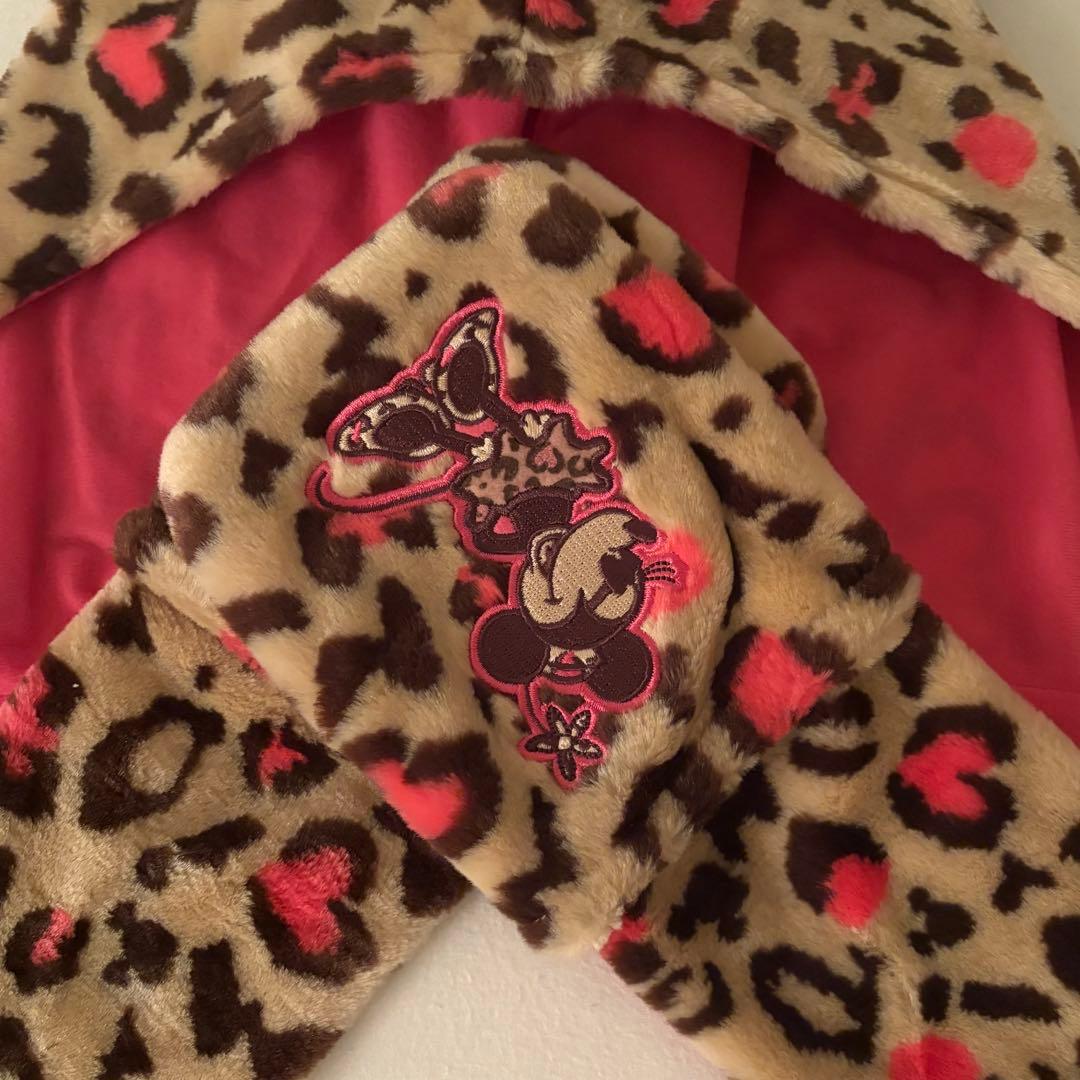 ディズニー ヒョウ柄 マフラーキャップ