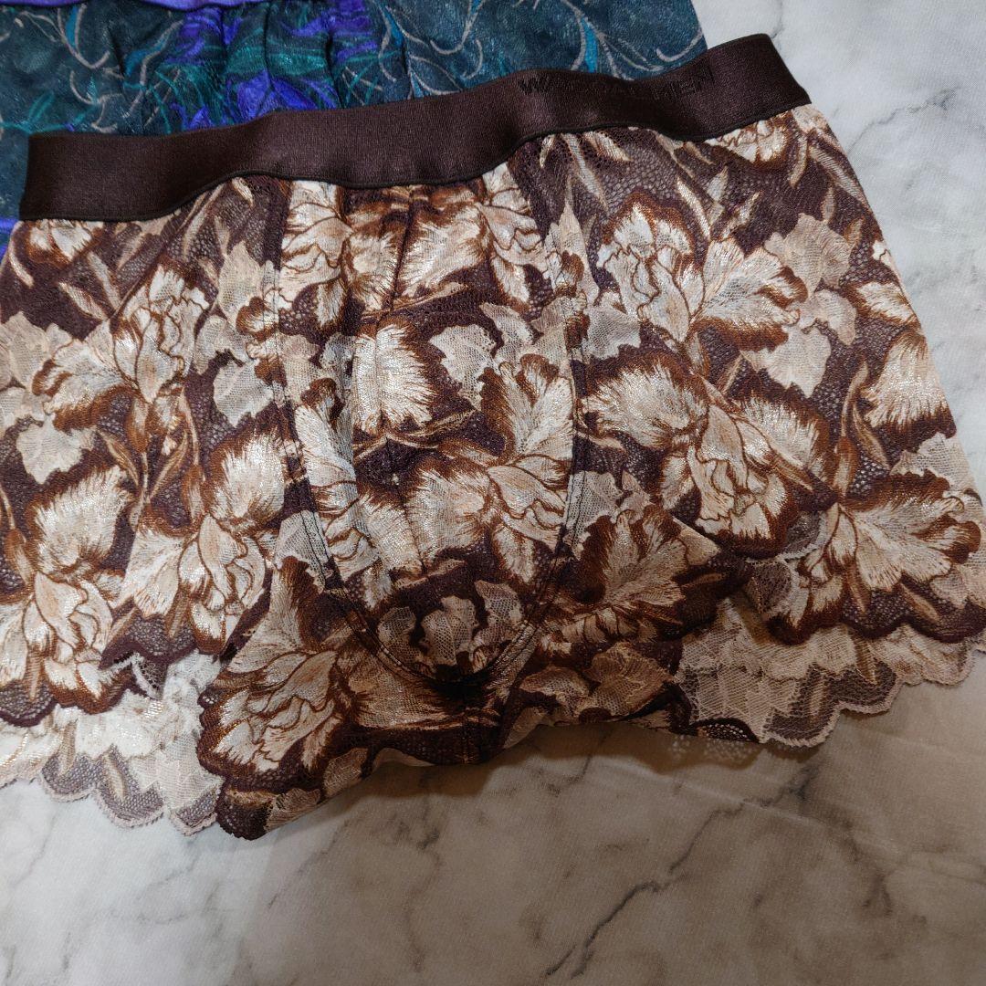 コレクション限定貴重なワコールレースボクサーパンツ 3枚セット新品未使用M