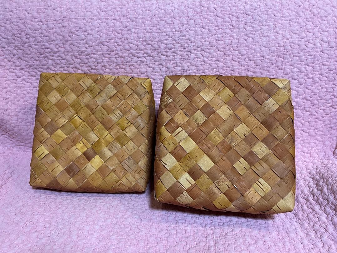 白樺　蓋付き箱　新品未使用