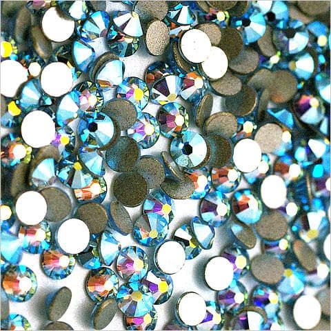 ★【セール】　スワロフスキー　オーロラ青系６色セット約7000粒★ｓｓ５～１６