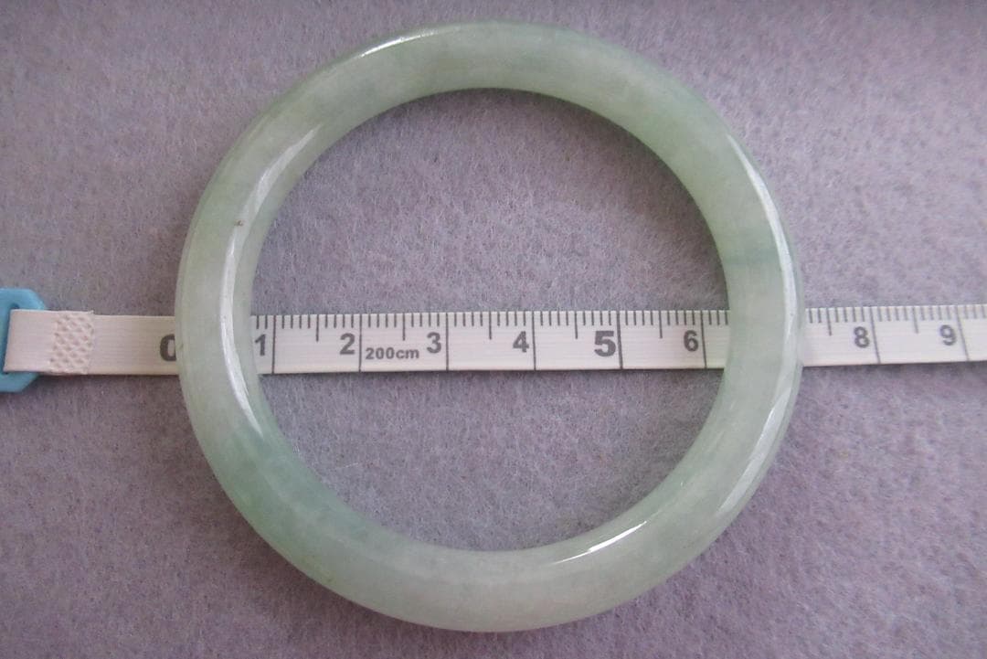 天然正規翡翠 緑色 バングル