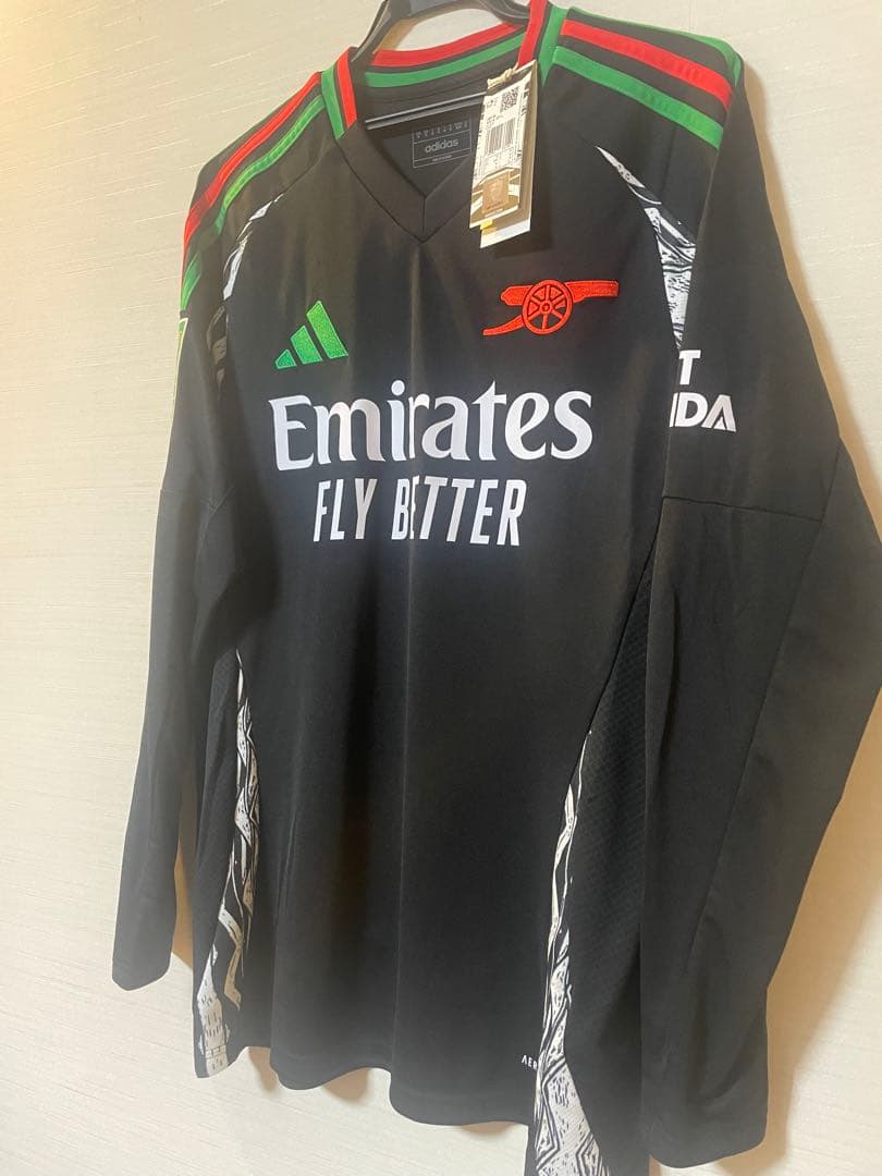 初ゴール カラバオ アーセナル ヌワネリ 24-25 アウェイ 長袖ユニフォーム