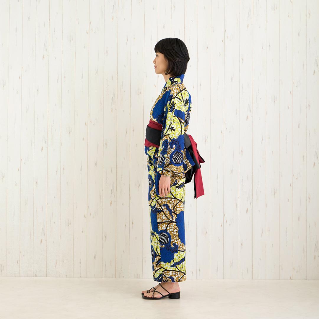 最終値下げ アフリカンプリント 浴衣 アジアン エスニック 個性派 ユカタセット