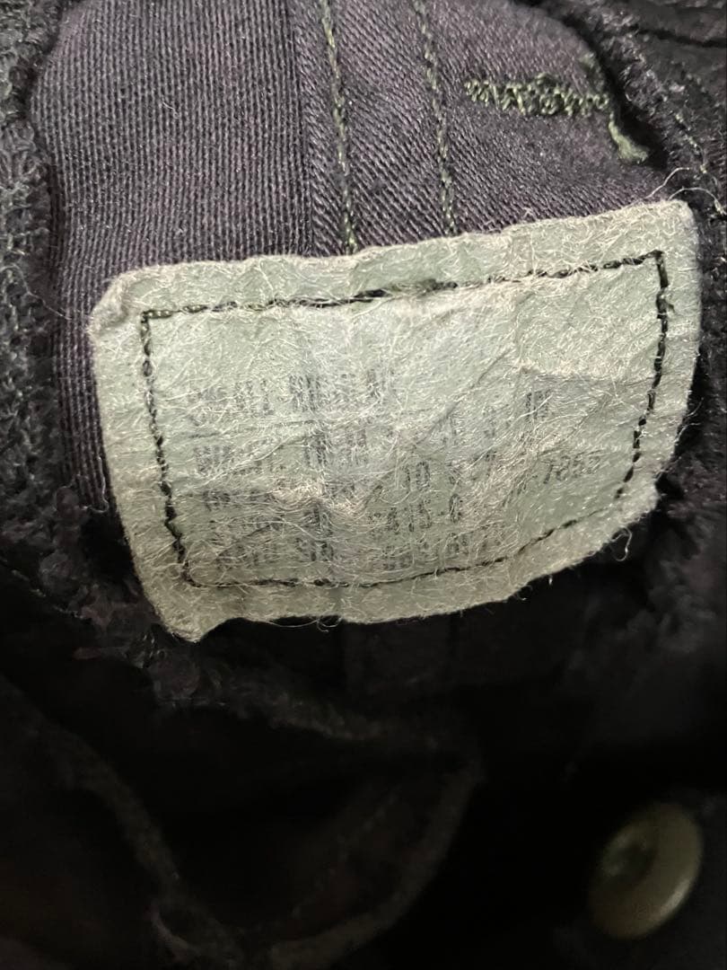 米軍 M-65フィールドカーゴパンツ ウッドランド迷彩 DEEP BLACK染め