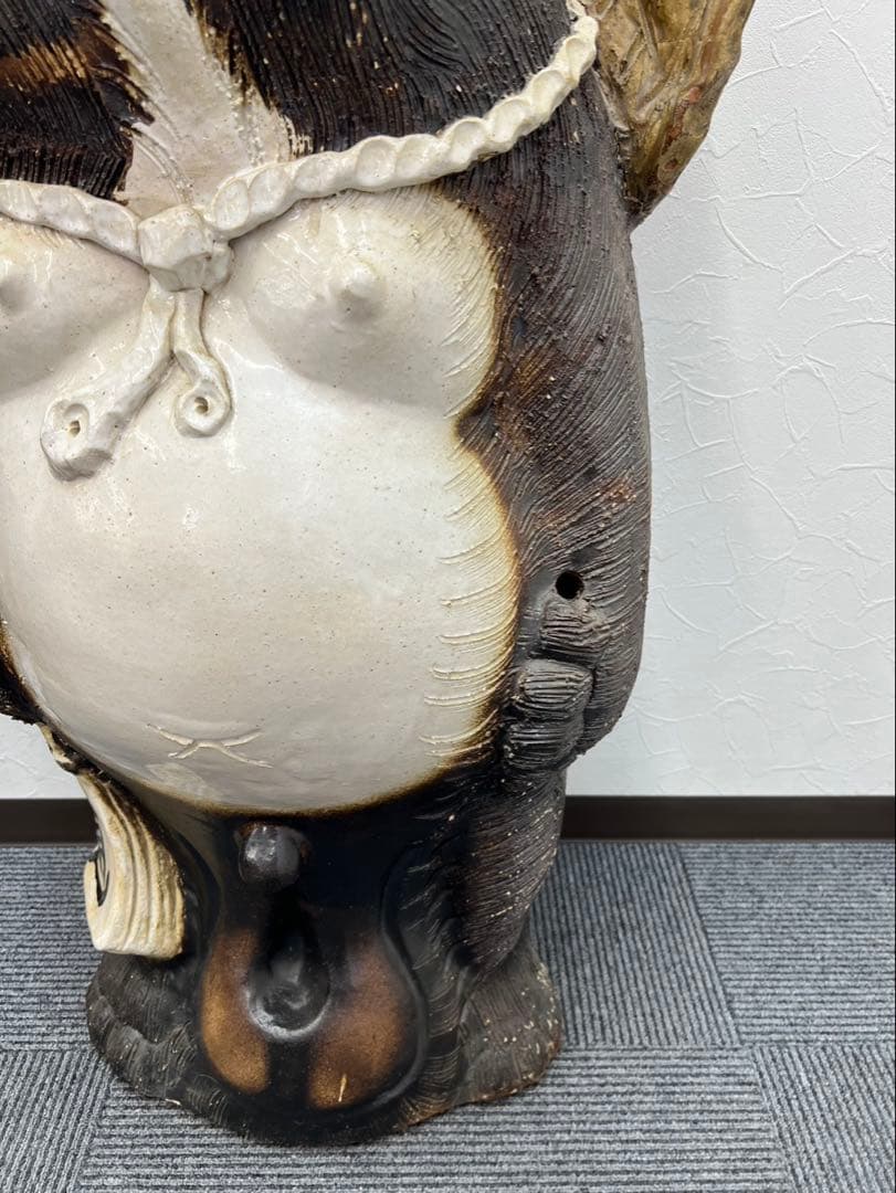 信楽焼 たぬき置物 特大サイズ 陶器製 縁起物 滋賀 工芸品 インテリア