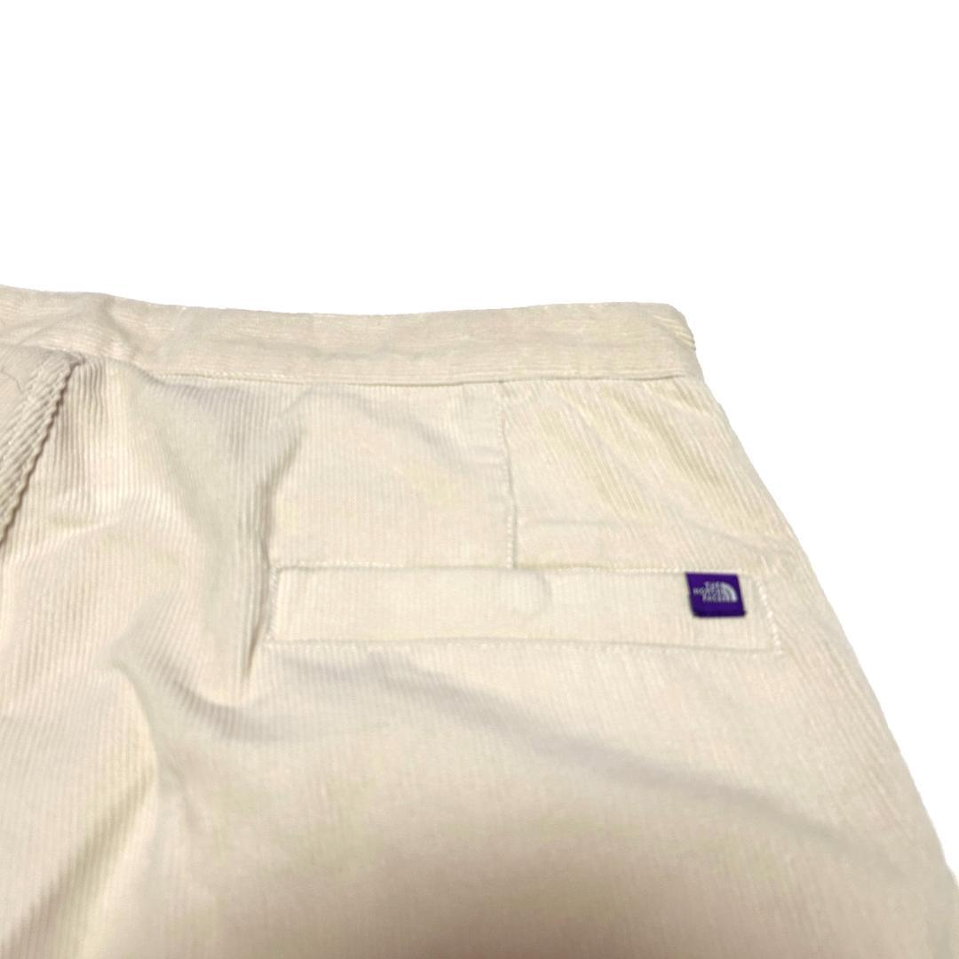 新品　サイズ30　ノースフェイスパープルレーベル　コーデュロイパンツ　アイボリー