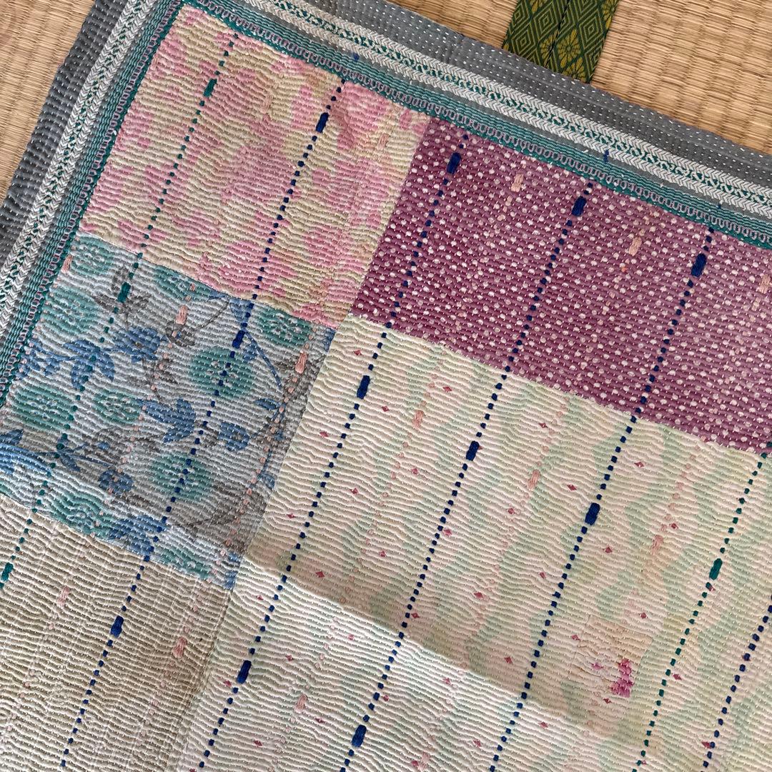 kase出品ヴィンテージラリーキルト　カンタキルト　緑系