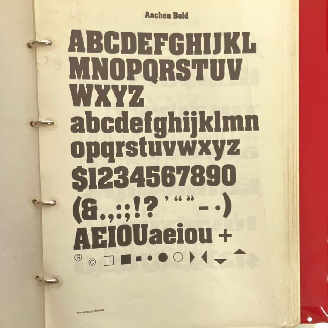 モンセン・スタンダード欧文書体 清刷集 全６巻