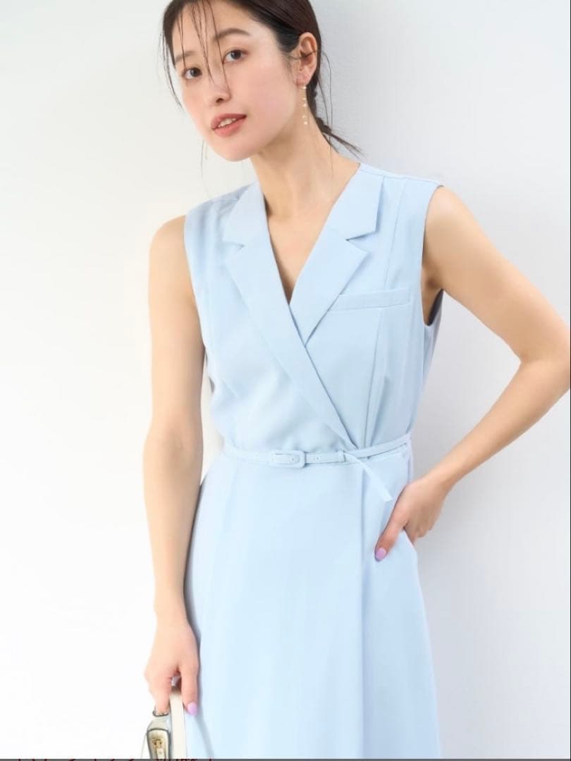 【新品未使用】CELFORDセルフォード♪テーラードラペルフレアワンピース