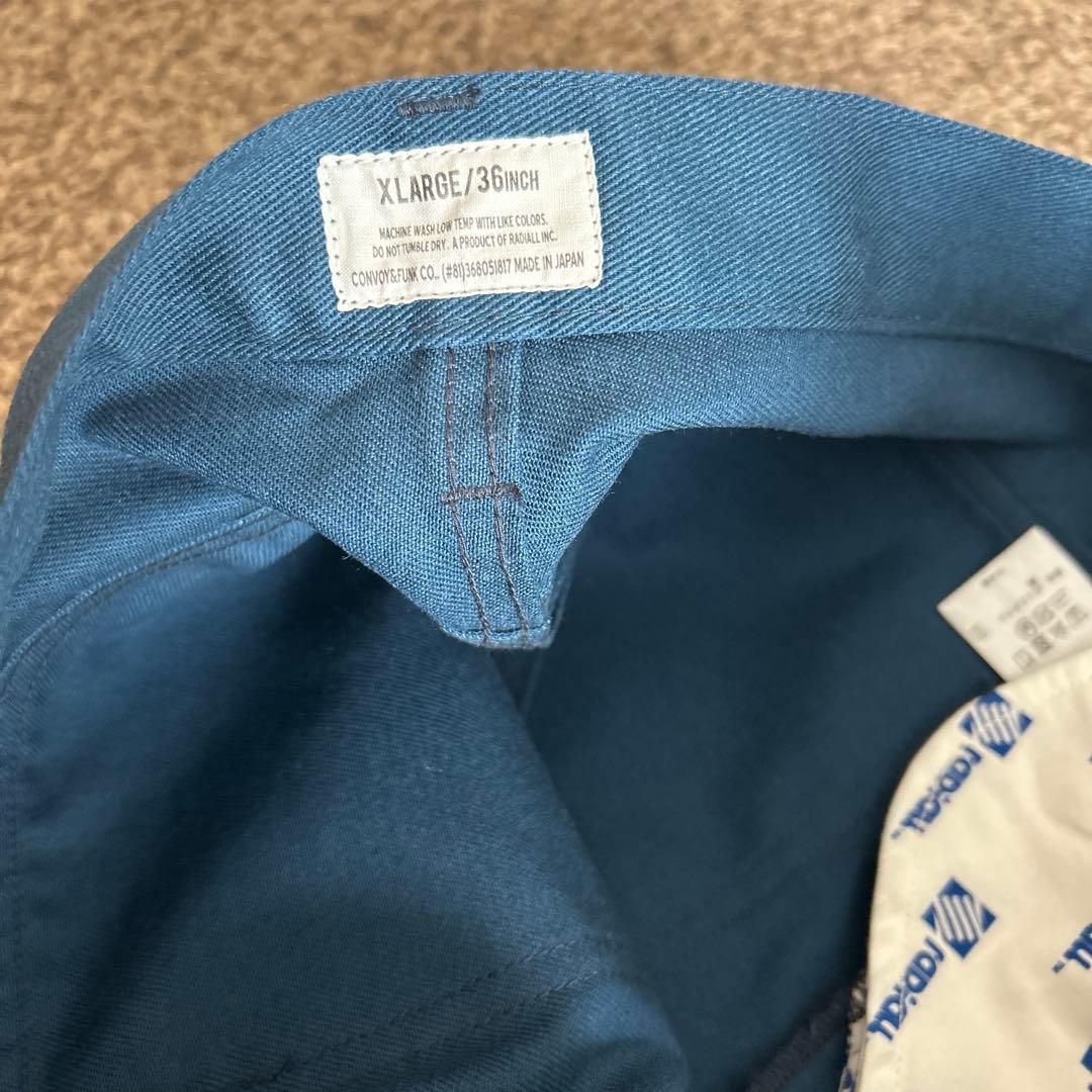 RADIALL ラディアル ストレートフィットパンツ ネイビー 36inch