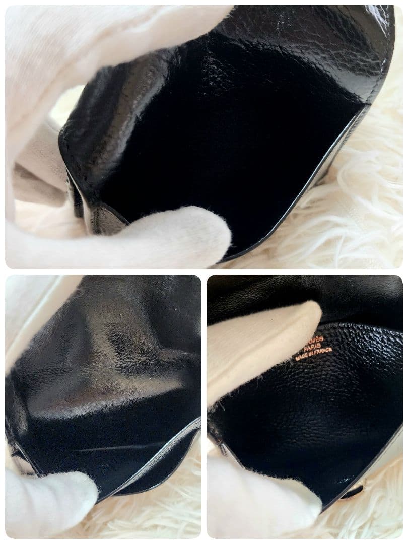 エルメス　HERMES ドゴン　カードケース　名刺入れ　財布　小銭入れ　ブラック