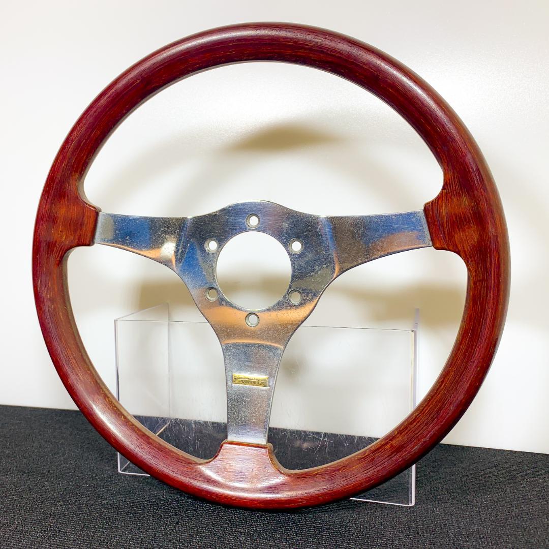 TND プロント PRONTO ワインレッド ウッドステアリング 当時物 希少