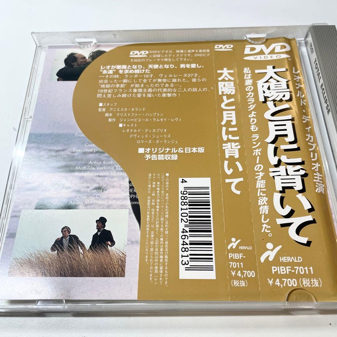 廃盤　レア　太陽と月に背いて('95英/仏) 日本語字幕　DVD 貴重