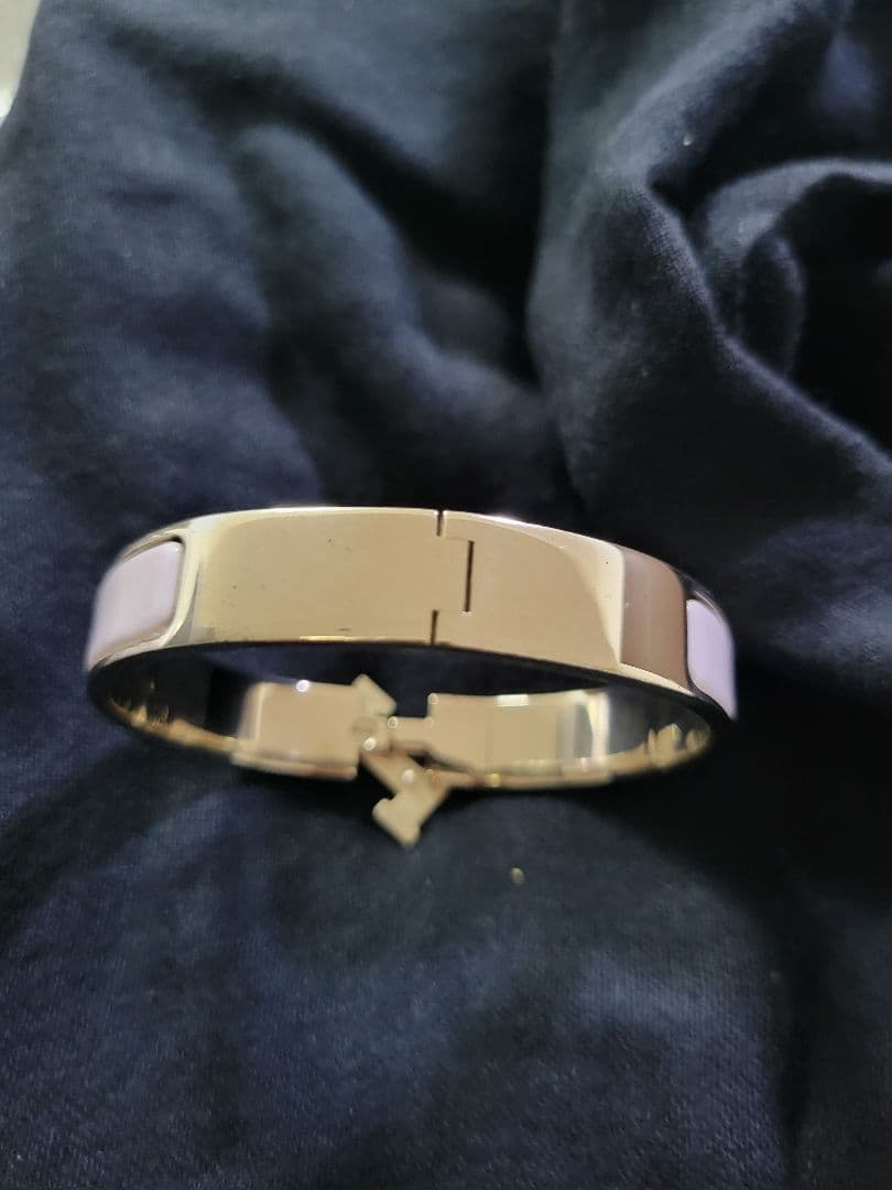 エルメス　クリッククラック　シルバー×ライトパープル