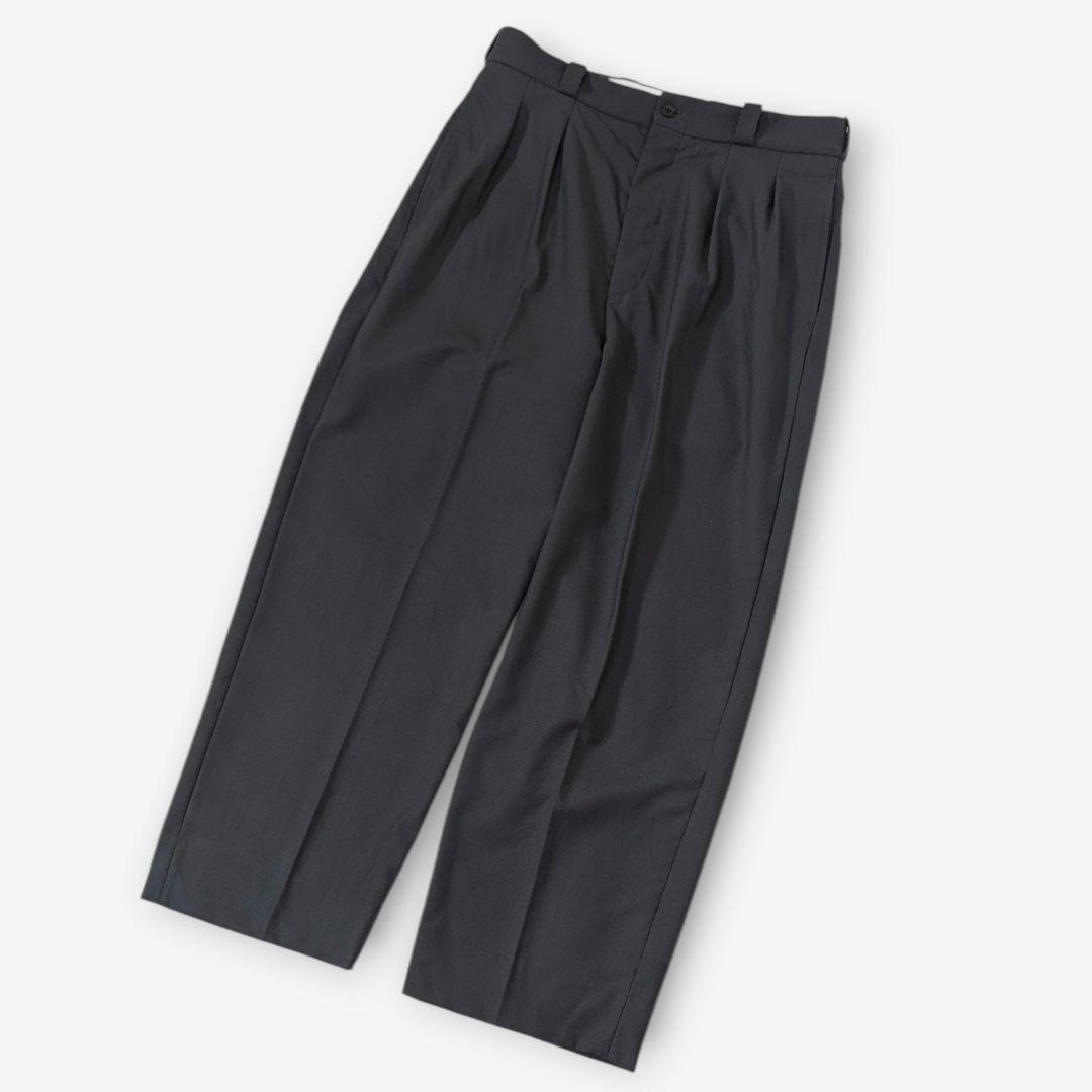 超高級★極美品◎スティーブンアラン　ワイドスラックス　ウール　グレー　М