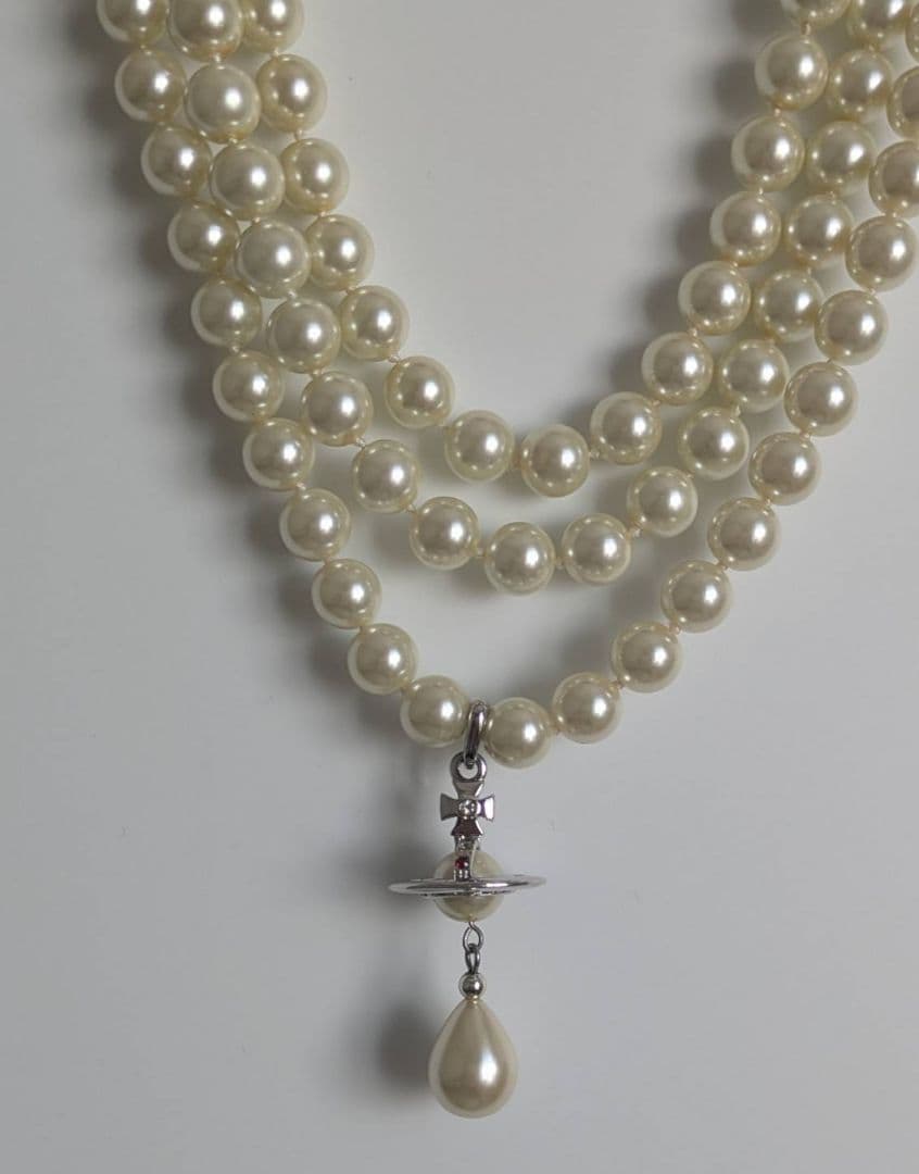 ヴィヴィアンウエストウッド　パール三連チョーカー