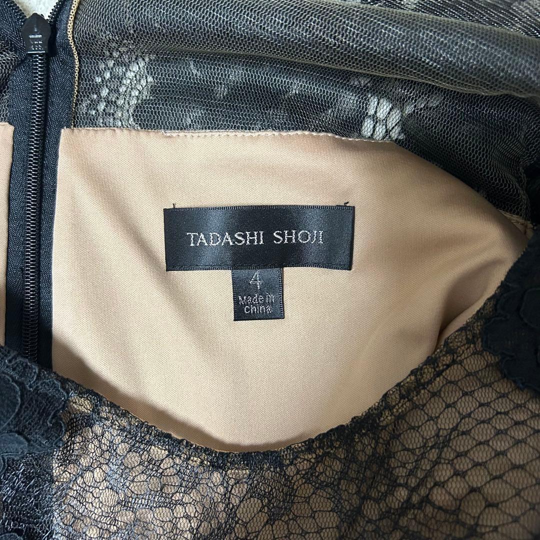 Tadashi shoji ワンピース　レース　花柄　ブラック