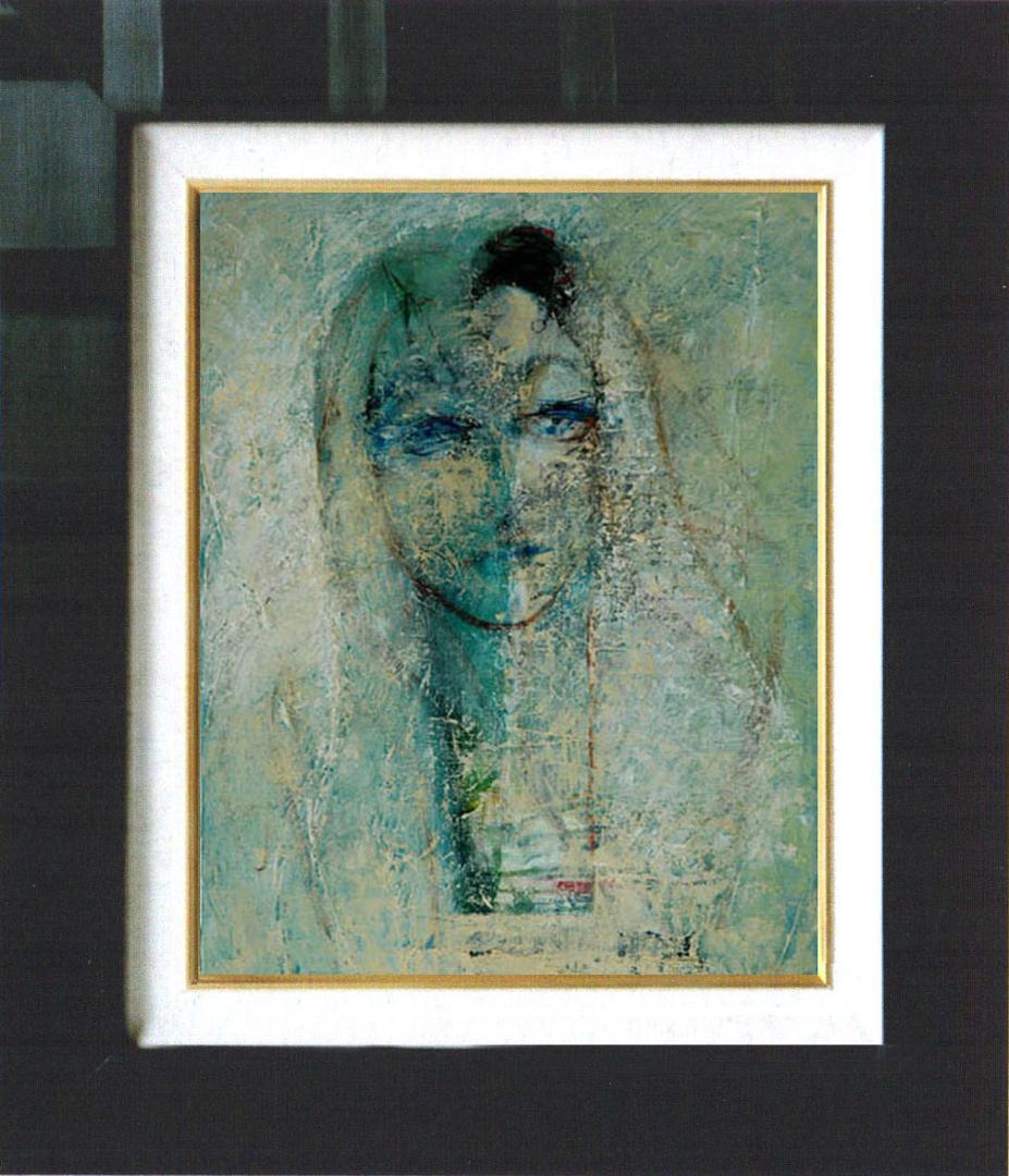 油絵 菅家令子 絵 絵画 インテリア F4-070112 人物 女性像