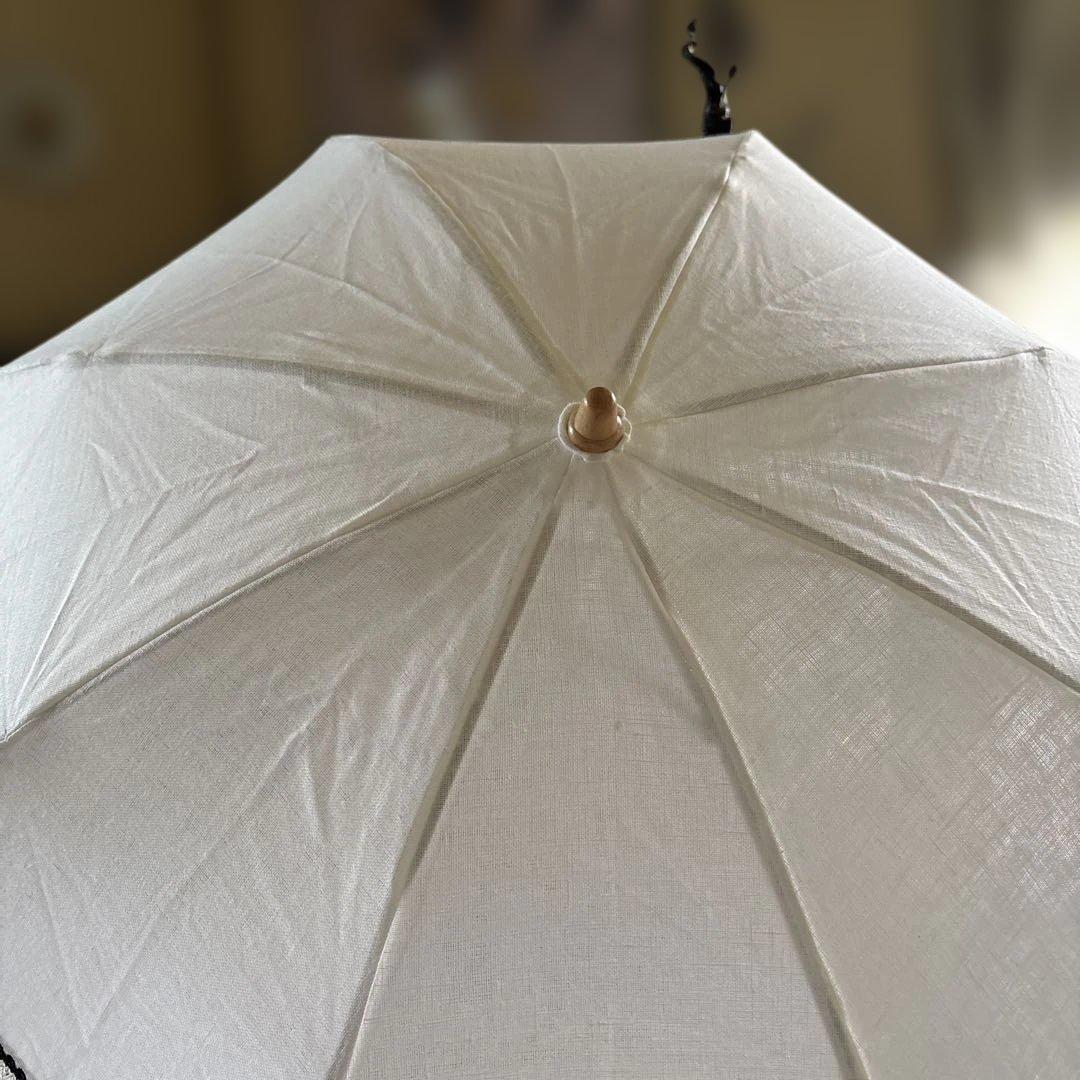 近沢レース　未使用　折りたたみ日傘 カゴバック