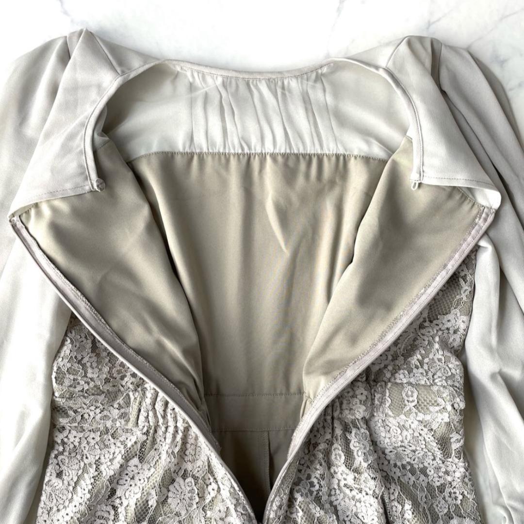 【新品】リルアー LERURE オールインワン パンツドレス グレージュ M