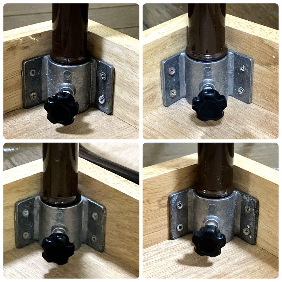 【NATURAL PEOPLE】アウトドアテーブルチェアセット　木製　レトロ