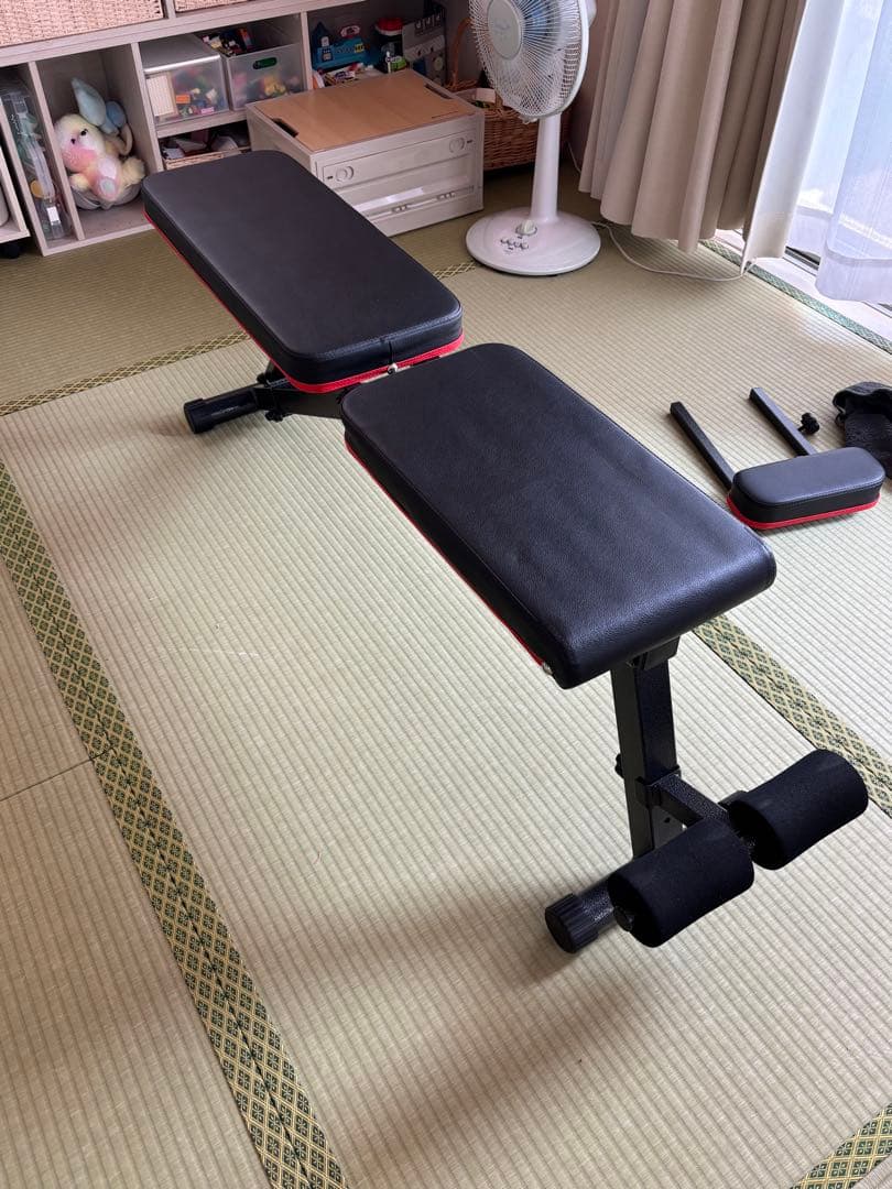 可変式ダンベル約40kg2個とインクラインベンチセット