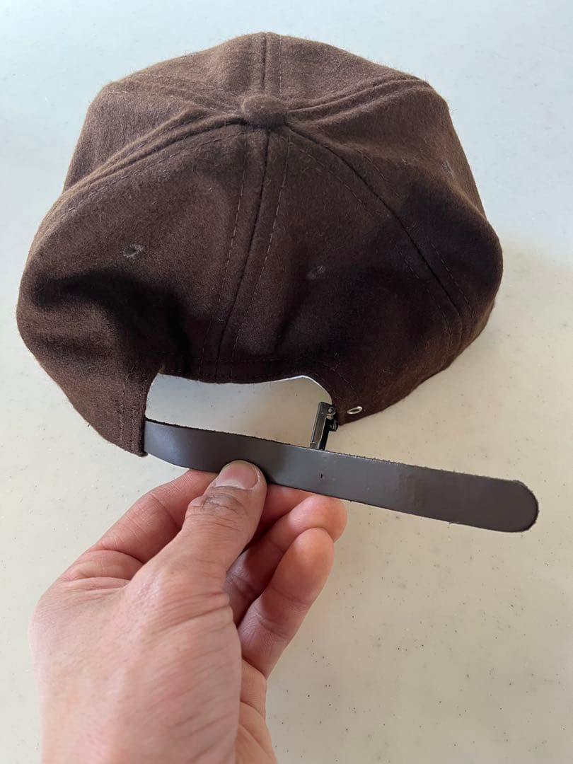 エベッツフィールドフランネルズ　ベースボールキャップ　ウールキャップ　ブラウン