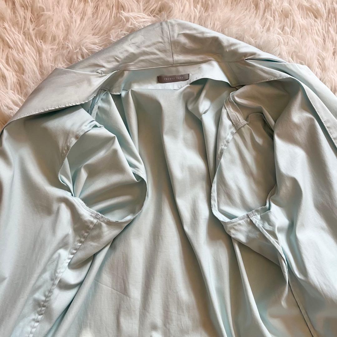 極美品✨ セオリーリュクス サテンストレッチボウタイブラウス 24年製 38